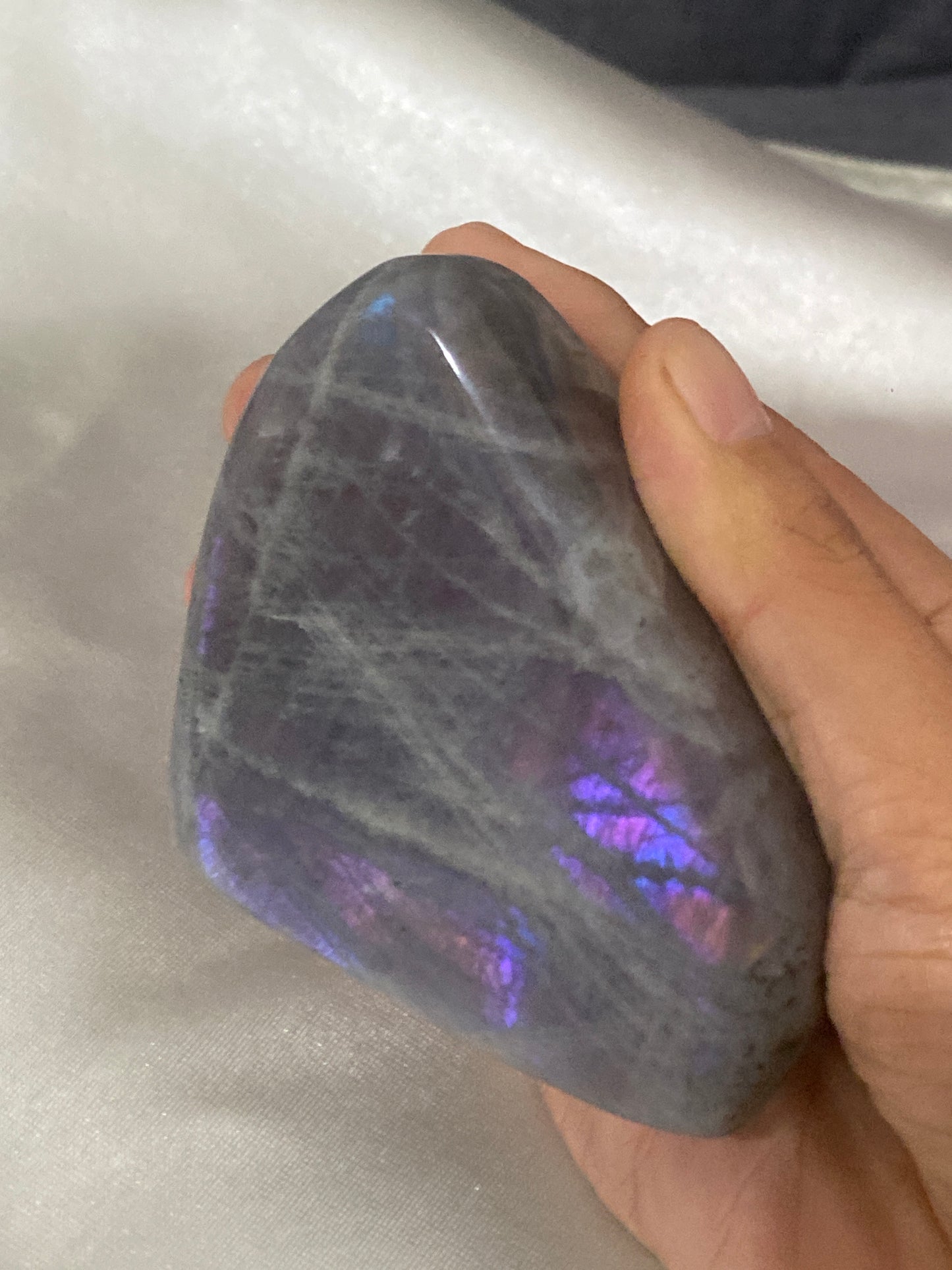Purple flash labradorite