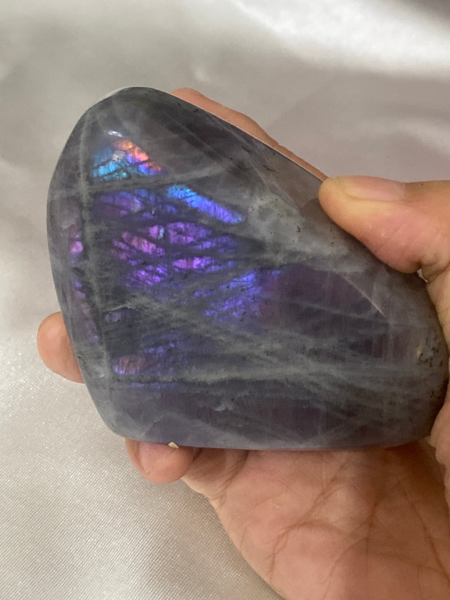 Purple flash labradorite